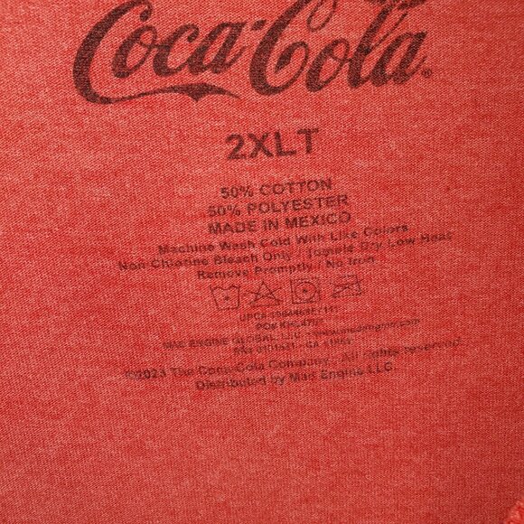 Coca Cola Men's 2XLT T-Shirt, Red. Coke, Coca-Cola, Soda, Nostalgic, 90's, Y2K - Picture 3 of 5